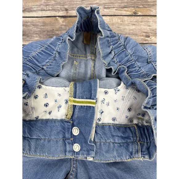 Pilcro Light Blue Paperbag Waist Wide Leg Jeans - Picture 14 of 16